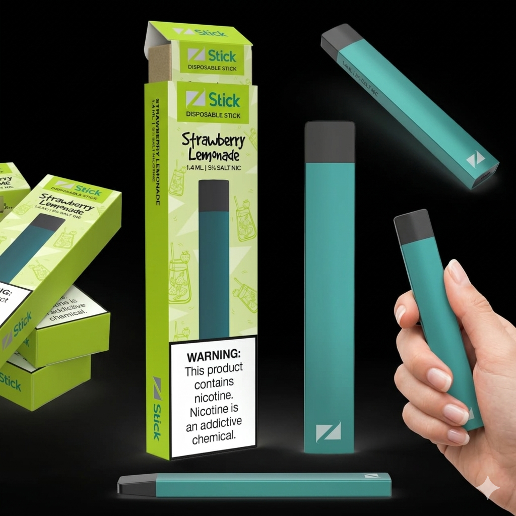 Z Stick Disposable Vape – Strawberry Lemonade (500+ Puffs)