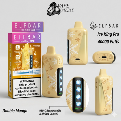 ELFBAR Ice King Pro 40000 Puffs – Double Mango