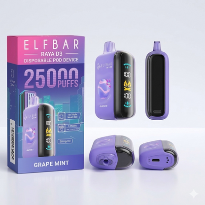ELFBAR RAYA D3 Grape Mint